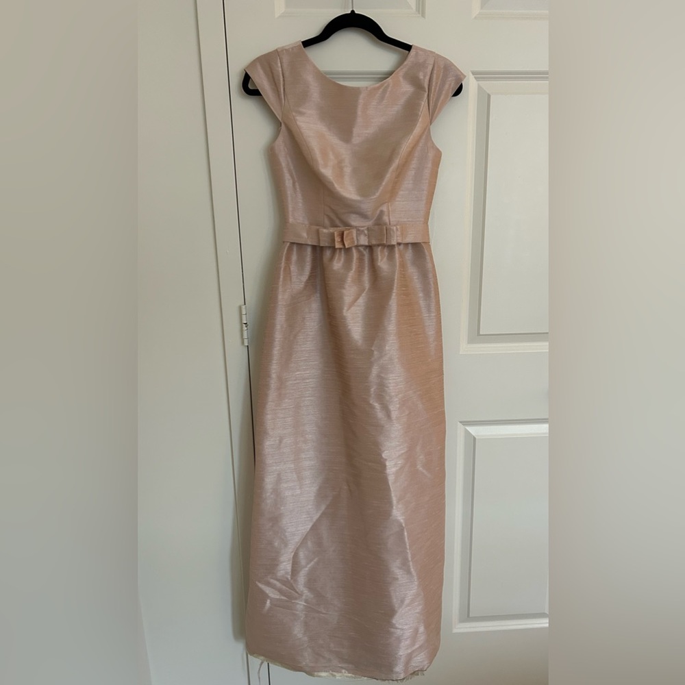 Pearl pink, size 2 Alfred Sung gown